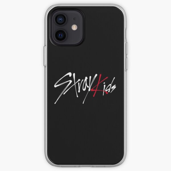 Stray logo trẻ em màu đen Ốp lưng mềm iPhone RB0508 Sản phẩm Offical Stray Kids Merch