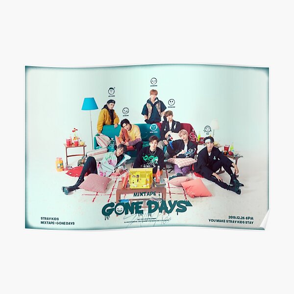 Stray Kids Mixtape 'Gone Days' no1 Poster RB0508 product Offical Stray Kids Merch