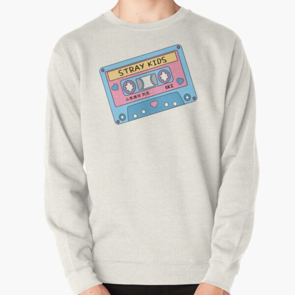 STRAY KIDS Cute Retro Pastel Cassette Tape Blue Pink Pullover Sweatshirt RB0508 product Offical Stray Kids Merch