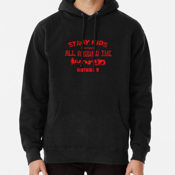 KPOP STRAY KIDS DISTRICT 9 LYRICS Pullover Hoodie RB0508 product Offical Stray Kids Merch