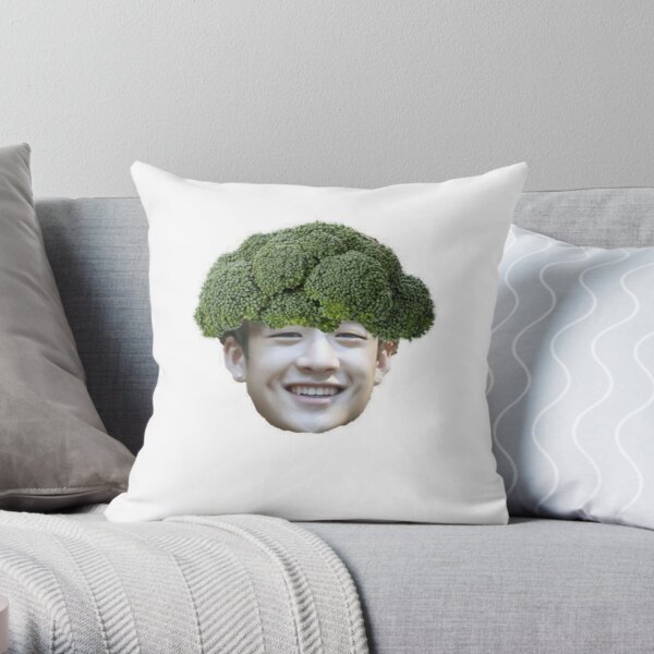 Bang Chan Broccoli  Stray Kids 3RACHA Throw Pillow RB0508 product Offical Stray Kids Merch