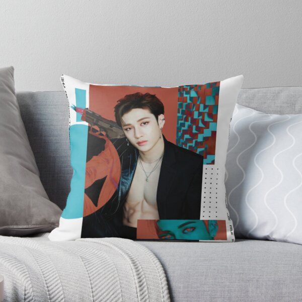 Bang Chan sexy hot stray kids skz Throw Pillow RB0508 product Offical Stray Kids Merch