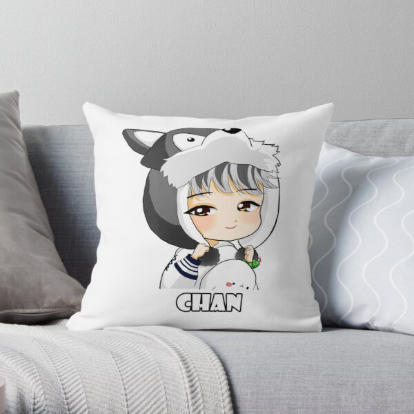 KPOP STRAY KIDS BANG CHAN CHIBI Throw Pillow RB0508 product Offical Stray Kids Merch