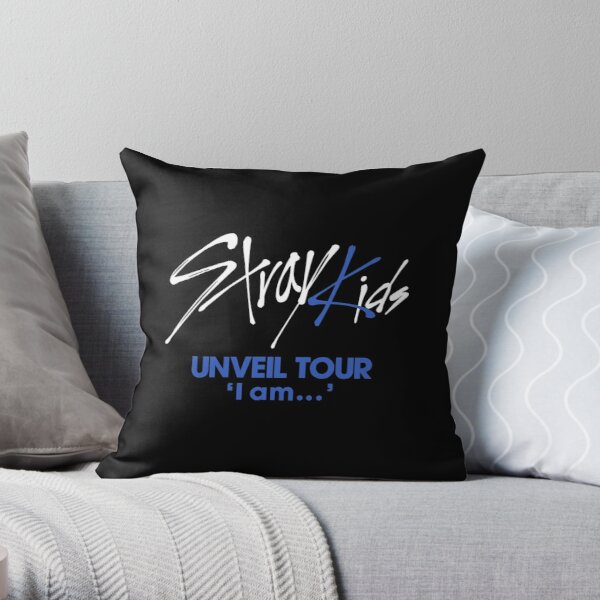 KPOP STRAY KIDS UNVEIL TOUR I AM Throw Pillow RB0508 product Offical Stray Kids Merch