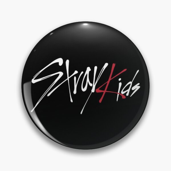 Logo Stray Kids Pin trắng RB0508 Sản phẩm ngoại tuyến Hàng hóa Stray Kids
