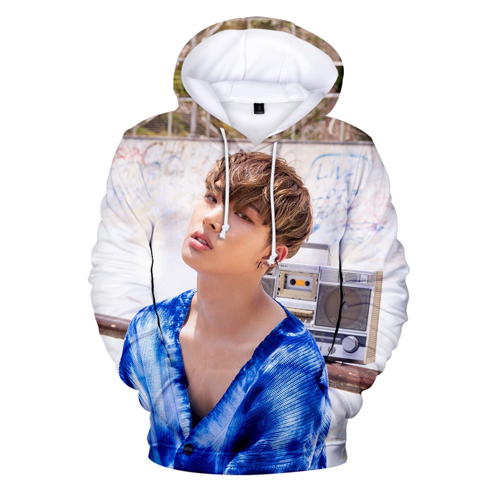Popular idols ATEEZ 3D character print street youth hooded sweatshirt Men women Fashion new pullover O 1 - Stray Kids Store