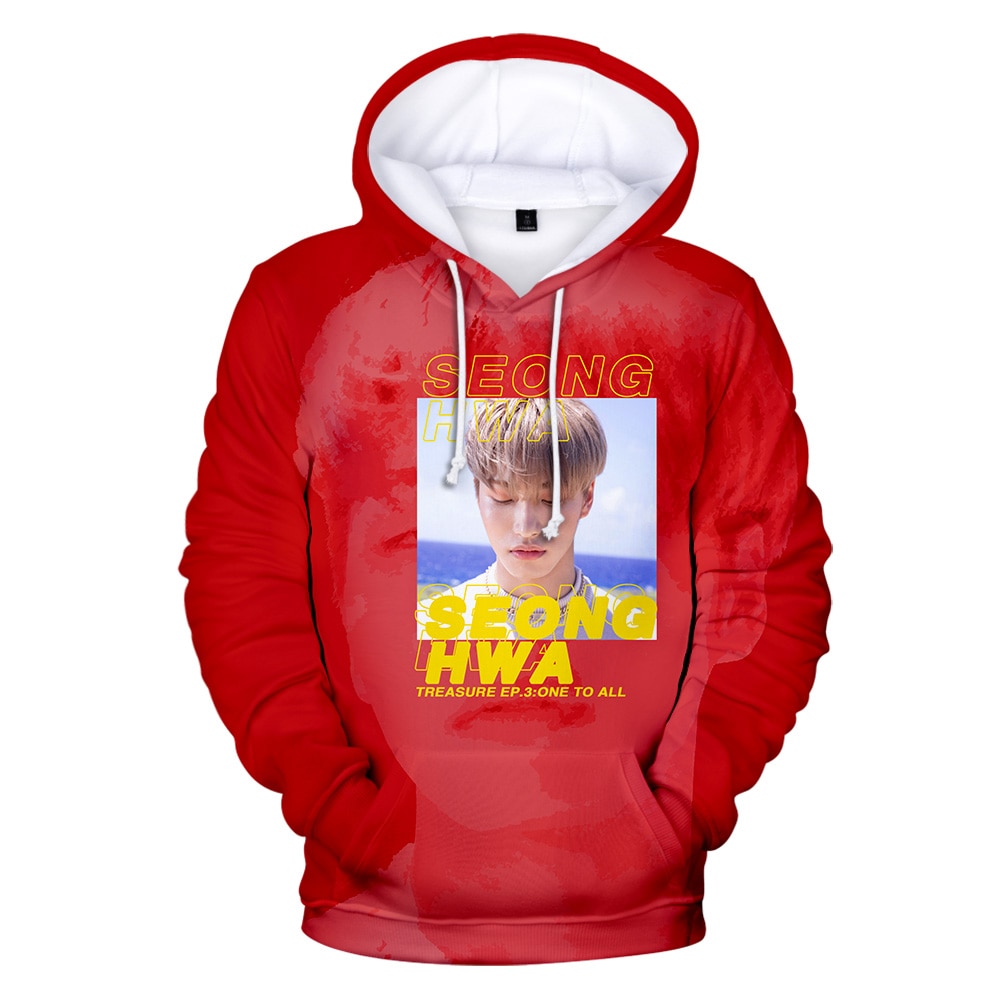 Popular idols ATEEZ 3D character print street youth hooded sweatshirt Men women Fashion new pullover O - Stray Kids Store