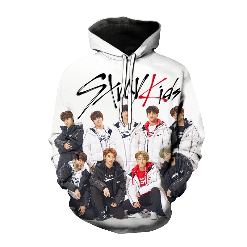 Stray Kids 3D Printed Hoodies Korean Cosplay Oversized Style Men Women Streetwear Fashion Kpop Sweatshirt Pullovers - Stray Kids Store