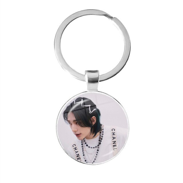 KPOP Stray Kids 2022 Glass Dome Keychain Jewelry Pendant Backpack Decorative Accessories Cosplay Fans Gift 15.jpg 640x640 15 - Stray Kids Store
