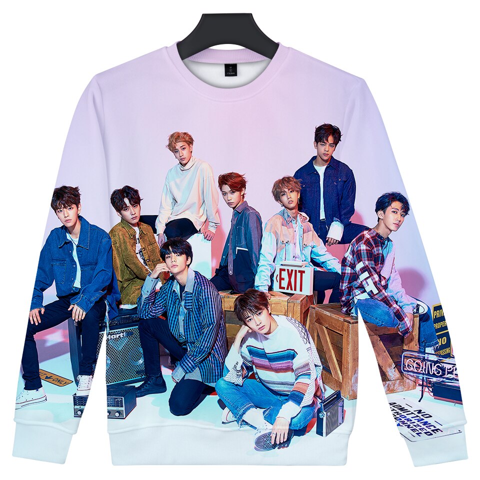 Stray Kids 3D Sweatshirt Round Collar Fashion Pullover Cool Oversize Capless 2019 New Unisex Cool O 4 - Stray Kids Store