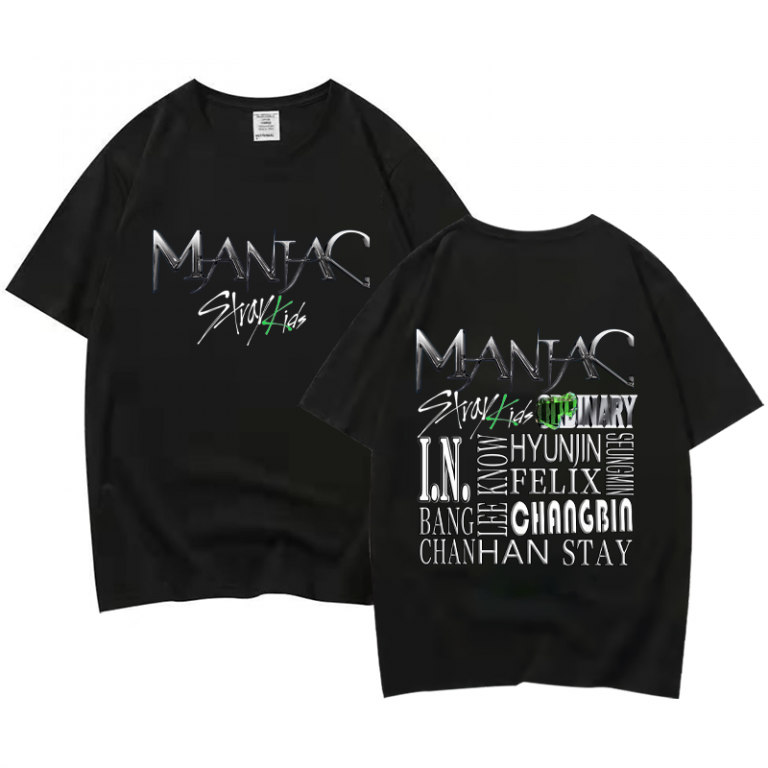 Stray Kids MANIAC Tour 2022 SKZ Short Sleeve Unisex Tshirt Stray