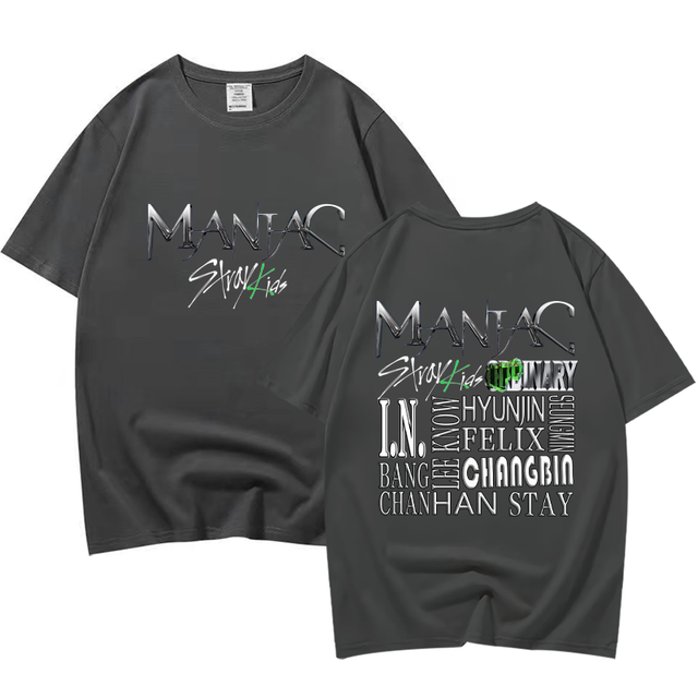 StrayKids MANIAC 直筆サイン入り Tシャツ Stray Kids MANIAC SKZ Short Sleeve Unisex T-shirt | Stray Kids Store