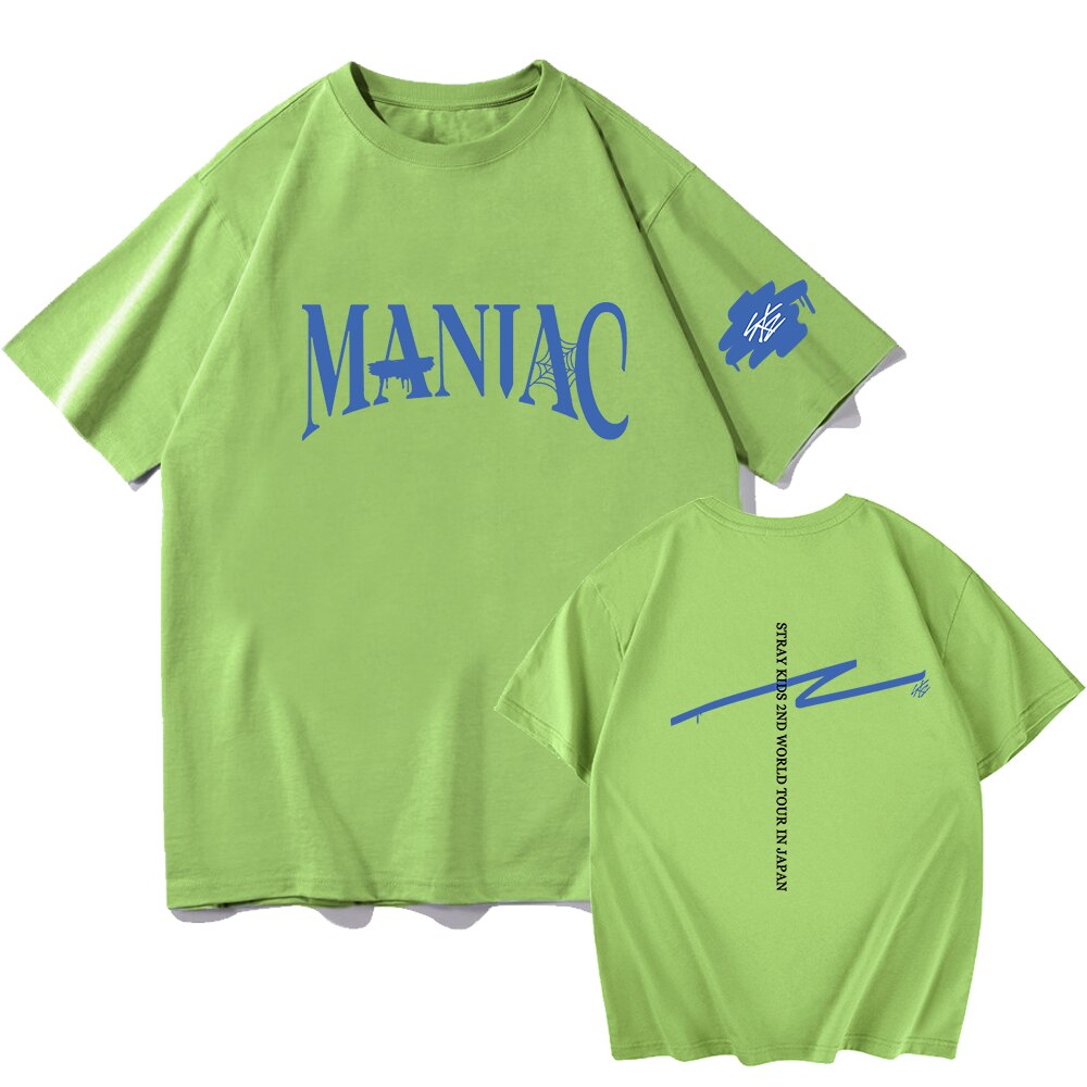 Stray Kids 2Nd World Tour maniac In Japan Graphic T Shirt Men Women Hip Hop Shirts 3 - Stray Kids Store