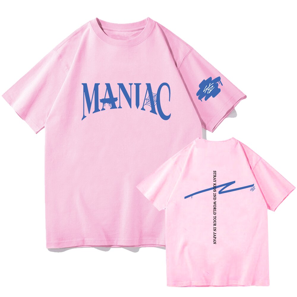 Stray Kids 2Nd World Tour maniac In Japan Graphic T Shirt Men Women Hip Hop Shirts 4 - Stray Kids Store