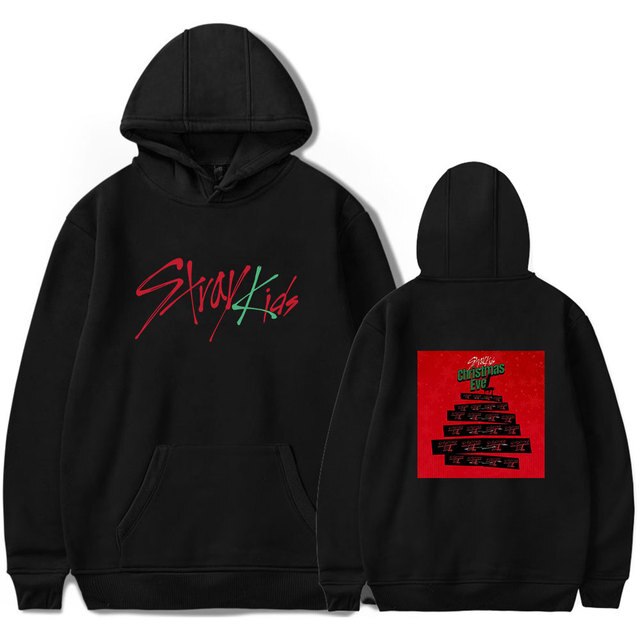 Stray Kids Christmas EveL Merch Hoodie Pullover Cool Print Winter Wear Chinese Style for Men - Stray Kids Store