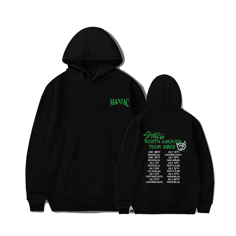 Stray Kids Hoodies SKZ Maniac Tour Hoodie Sweatshirts Kpop Support Hoodies for Men Women 2 - Stray Kids Store