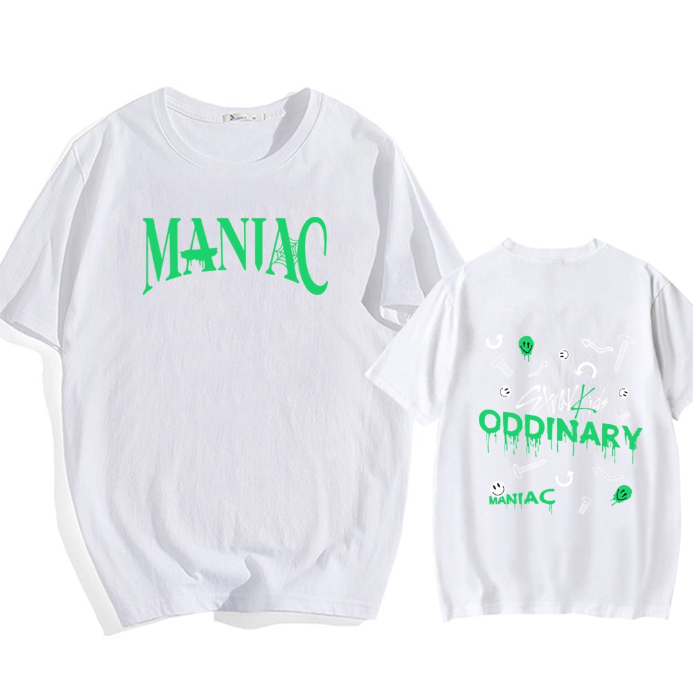 Stray Kids Maniac T Shirts Men Women Short Sleeve T Shirt Hip Hop Summer Tops 2 - Stray Kids Store