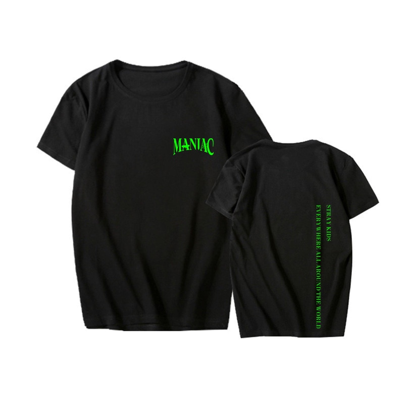Stray kids MANIAC t shirts Cotton t shirt Premium Quality Kpop Fans tees - Stray Kids Store