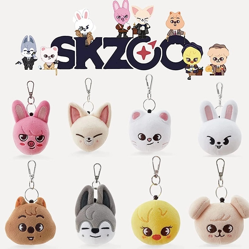 Skzoo Plush Toys Keychain 16cm Accessories Pendant Stray Kids Skz Stay Stuffed Dolls Kawaii Cartoon Stuffed - Stray Kids Store