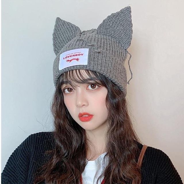 Kpop Stray Kids HyunJin Hendery Same Beanies WAYV Leeknow Knitted Cat Ear Hat Fashion Cute Cap 3.jpg 640x640 3 - Stray Kids Store