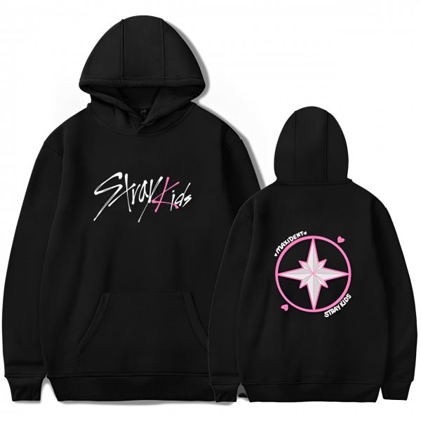 Stray Kids Hoodie - Stray Kids Maxident Logo Lightstick Pullover Hoodie