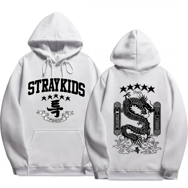 Stray Kids Hoodie - Stray Kids Black Dragon Pullover Hoodie