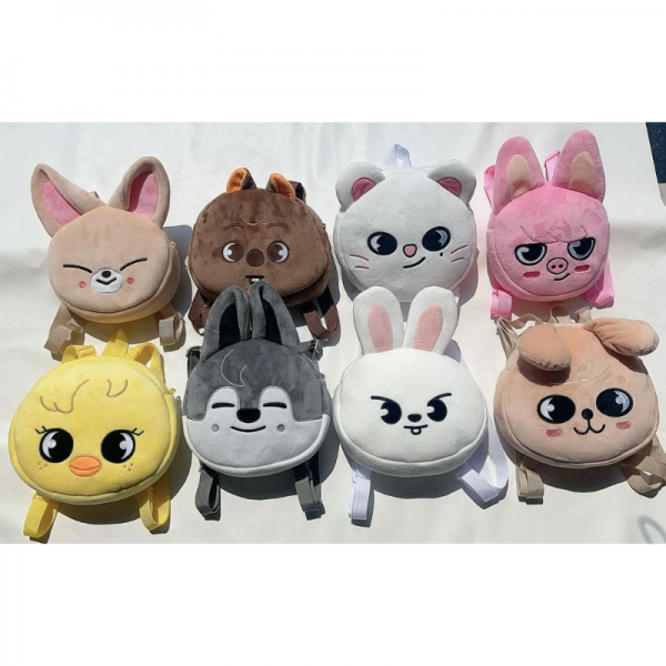 Stray Kids Backpacks Plush Cartoon KPOP Student Backpack Stray Kids Backpacks