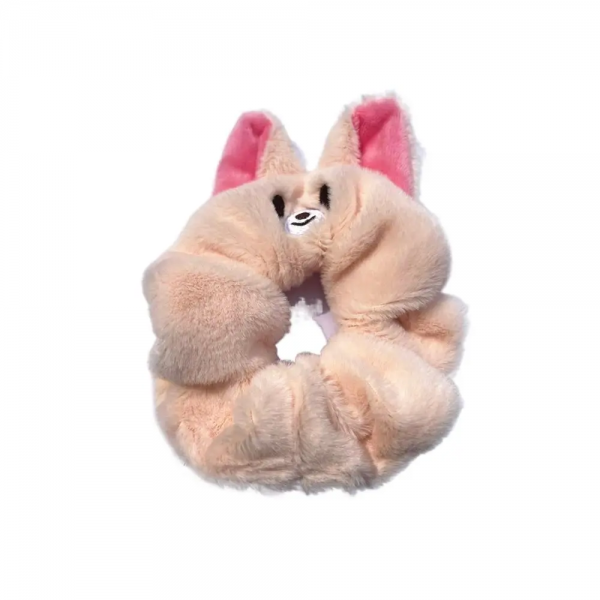 Cartoon Fabric Rabbit Hair Rope Knotted Solid Colors Stray Kids Scrunchies - Image 6
