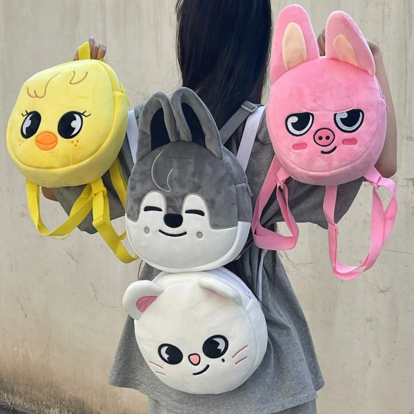 Stray Kids Backpacks Plush Cartoon KPOP Student Backpack Stray Kids Backpacks - Image 9