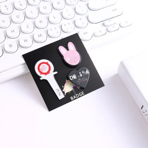 Stray Kids Pins SKZ small animal support stick brooch three pieces Stray Kids Pins - Image 12