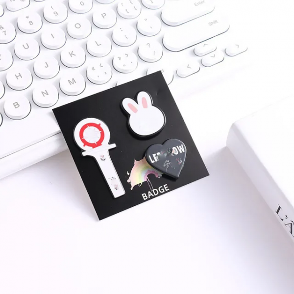 Stray Kids Pins SKZ small animal support stick brooch three pieces Stray Kids Pins - Image 11