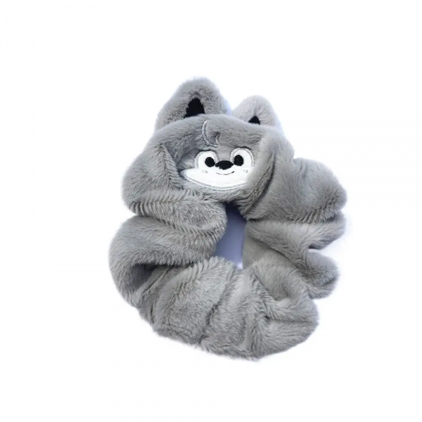 Cartoon Fabric Rabbit Hair Rope Knotted Solid Colors Stray Kids Scrunchies - Image 5