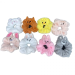 Cartoon Fabric Rabbit Hair Rope Knotted Solid Colors Stray Kids Scrunchies