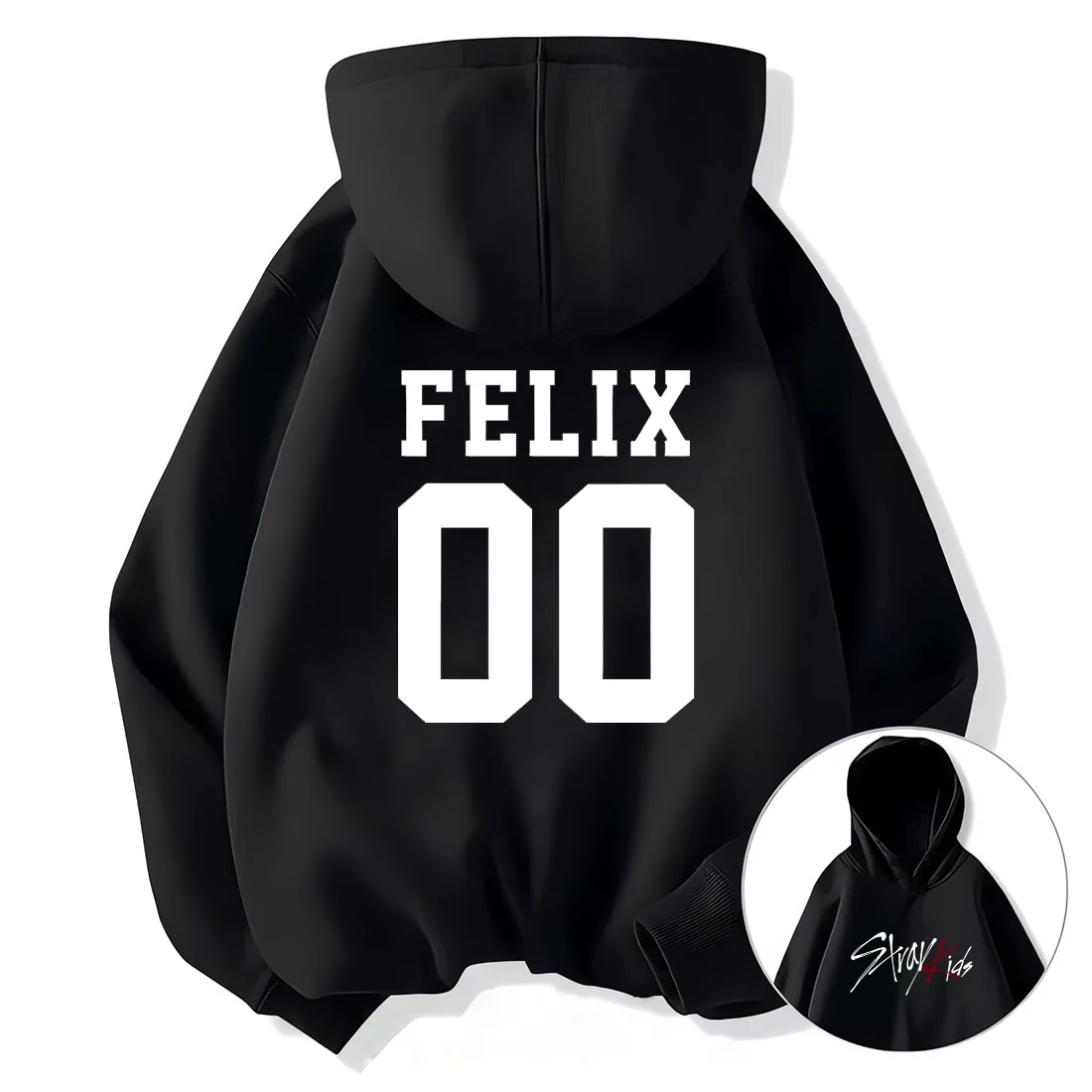 Stray Kids Hoodie-Hot Vintage Graphics Print Hoodie