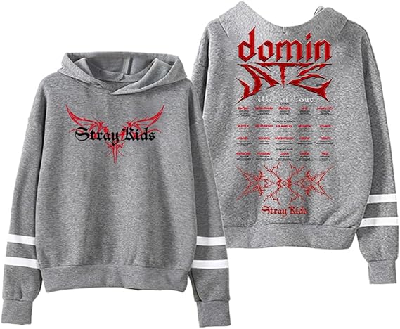 Stray Kids Hoodie - Dominate World Tour Pocketless Edition 2 - Stray Kids Store Stray Kids Hoodie - Dominate World Tour Pocketless Edition - Image 2