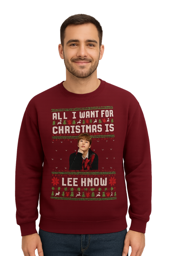 Stray Kids Lee Know Ugly Christmas Sweatshirt - Image 2
