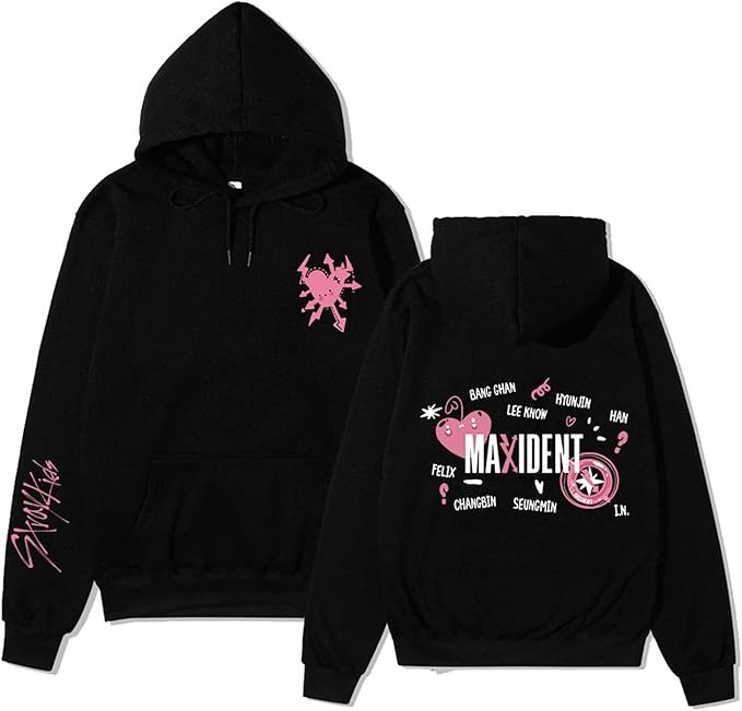 tray Kids Hoodies - Maxident Album Cover Back Printed Edition 2 - Stray Kids Store tray Kids Hoodies - Maxident Album Cover Back Printed Edition - Image 2