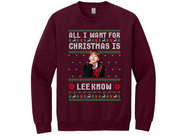 Stray Kids Lee Know Ugly Christmas Sweatshirt