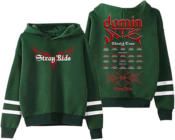 Stray Kids Dominate Tour Minimal Pocketless Design Hoodie