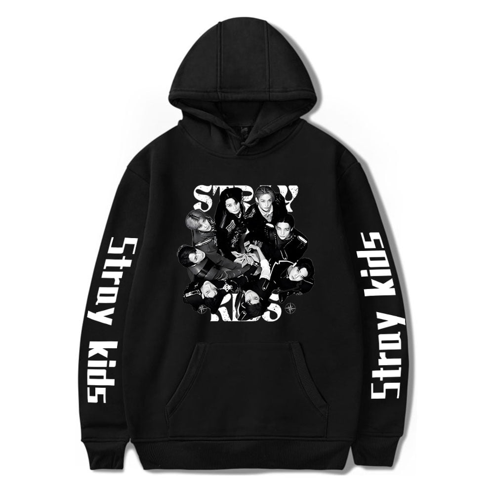 Stray Kids Retro casual sports DTNK2301 Hoodie 1 - Stray Kids Store Stray Kids Retro casual sports DTNK2301 Hoodie