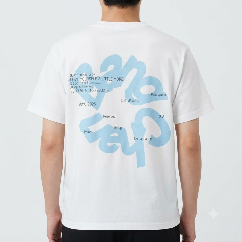 Somo Love Yourself Blue LA2707 T-shirt 3 - Stray Kids Store Somo Love Yourself Blue LA2707 T-shirt – Bild 3