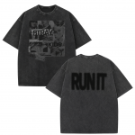 Stray Kids World Tour ＜RUN IT＞ HTCT0408 Stray Kids Washed T - Shirt