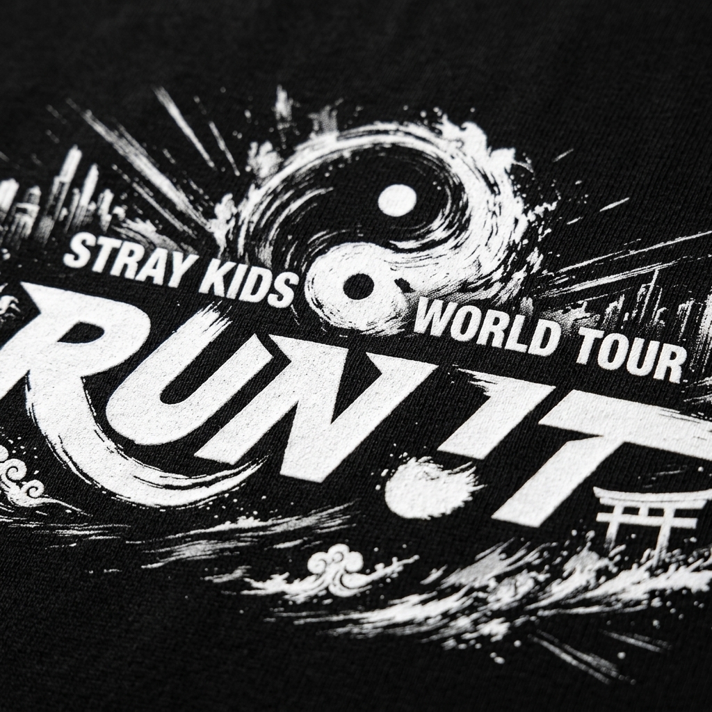 Stray Kids World Tour Run It 2026 HTCT2008 Stray Kids T-Shirt 4 - Stray Kids Store Stray Kids World Tour Run It 2026 HTCT2008 Stray Kids T-Shirt - Image 4